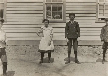 Edward St. Germain and his sister Delia, mill workers, Phoenix, Rhode Island