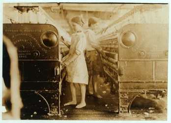 Elsie and Sadie Working at Yazoo City Yarn Mills, Mississippi Said They Were 13 Years Old, 1911