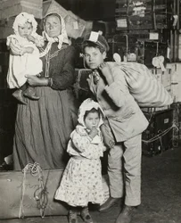 Italian Family Seeking Lost Baggage, Ellis Island