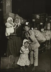 Italian Family Seeking Lost Baggage, Ellis Island