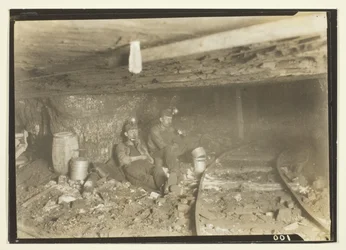 These Miners Like Their Lunch And A Little Rest In Such Low-Ceilinged Entries