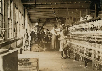 Two Young Spinners in Catawba Cotton Mills, Newton, North Carolina