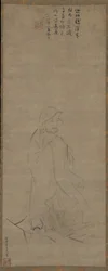 Bodhidharma Crossing the Yangzi River on a Reed