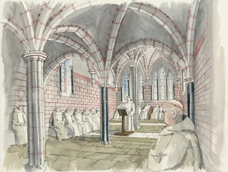 Reconstruction of the Chapter House at Shap Abbey c.1530