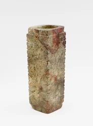 Nine-tier Tube (cong) with Masks, c.3300-2250 BC