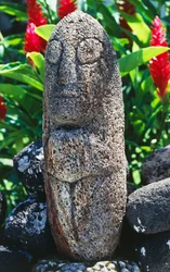 Anthropomorphic Tiki Sculpture, Papeete, Tahiti