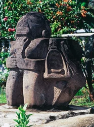 Anthropomorphic Tiki Sculpture, Papeete, Tahiti