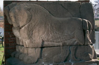 Bas-relief with lions from Kultepe, Cappadocia, Turkey, Hittite civilization, 3rd millennium BC
