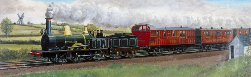 Blackpool-Manchester Train, Near Kirkham, Lancashire