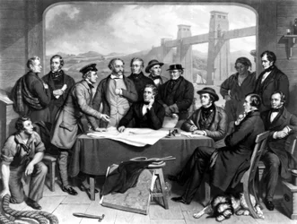 Conference of Engineers at Britannia Bridge