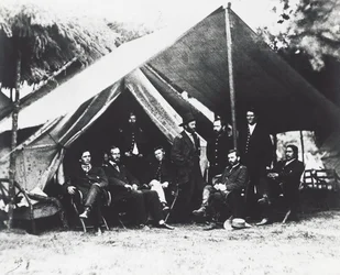 General Ulysses Grant and His Staff at City Point, Summer 1864, American Civil War, USA