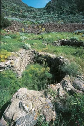 Ruins of prehistoric village, Filicudi Island, Capo Graziano