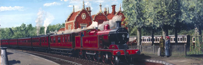 North Staffordshire Railway Train Entering Stone Junction