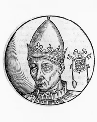Portrait of Celestine II (Guido Guelfuccio de Castello, died 1144)