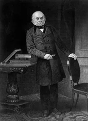 Portrait of John Quincy Adams (1767-1848), American politician and diplomat who was 6th President of United States from 1825 to 1829
