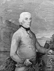 Portrait of Michael Friedrich von Melas (1729-1806), Transylvanian-born Field Marshal for Austrian Empire during Napoleonic Wars