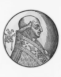 Portrait of Saint Gregory II (669-731), 89th Pope of Catholic Church from 715