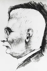 Profile Portrait of Henri Louis Le Chatelier (1850-1936), French Chemist and Metallurgist, Engraving