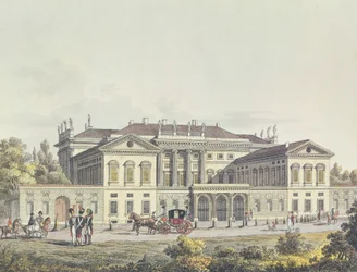 View of the Villa Reale in the Public Gardens, Milan, Italy