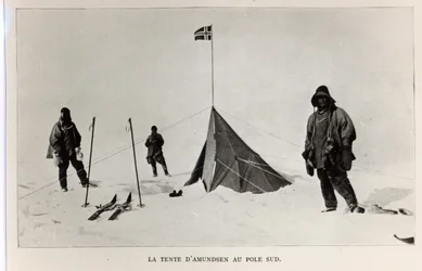 Tent left at the South Pole by Roald Amundsen in 1911, 1912