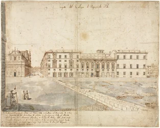 Eighteen Views of Rome: The Collegio di Propaganda Fide recto, 1665