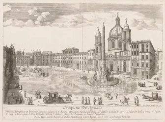 Piazza Navona from Prospectus Locurum Urbis Romae Insignium
