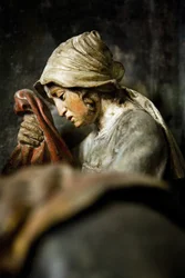 Altar piece, right panel, (detail) The Deposition from the Cross