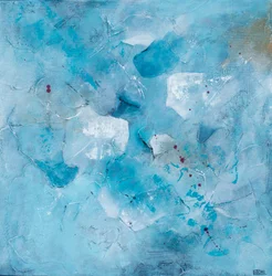Aqua Abstract Flow