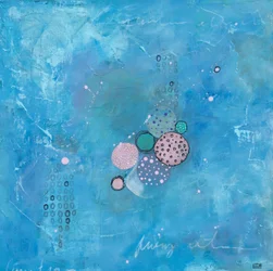Modern Aqua Circles