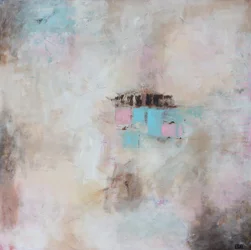 Pink Blue Abstract Forms