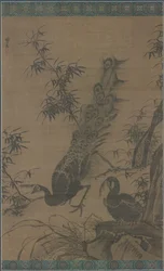 A Pair of Peafowl, late 1400s-early 1500s