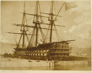 H.M.S. Duke of Wellington at Keyham, England
