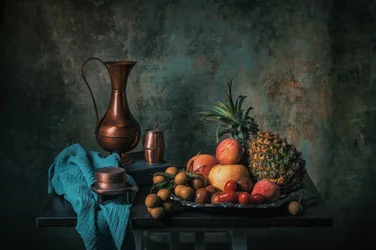 Rustic Fruit and Copper