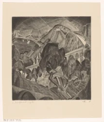 Mountain Landscape with Aqueduct