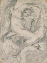 A Nymph (Flora) amid Clouds