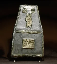 Barbarian Art of Lombardy: Silver reliquary box