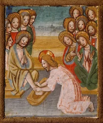 Washing of feet (detail)