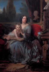 Maria Brignole-Sale De Ferrari with her son Filippo