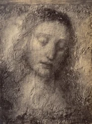 Copy of the head of Christ from Leonardo da Vinci