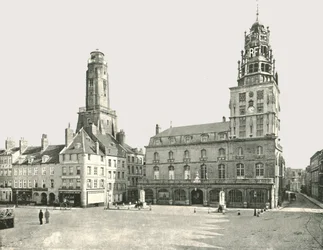 The Watch Tower and Hotel De Ville, Calais, France, 1895