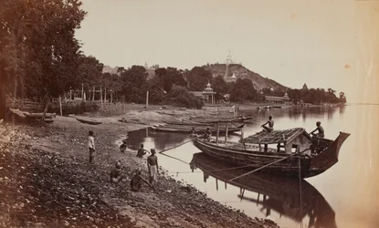 Boats at Ava, Burma