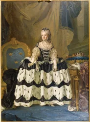 Portrait of Louisa Ulrika of Prussia, Queen of Sweden, by Lorenz Pasch, the Younger
