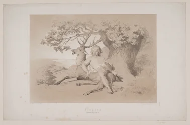 The Flight, Page 23, Illustration to Christian Winther