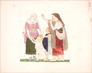 Woman Distributing Bread