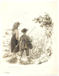 Marie and Jujules as Shepherds
