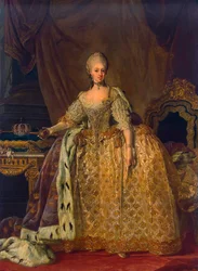 Portrait of Sophia Magdalen of Brandenburg-Kulmbach