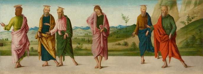 The Miracle of the Catafalque (panel C), circa 1500-1506