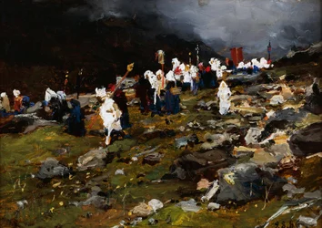 Procession in High Mountain