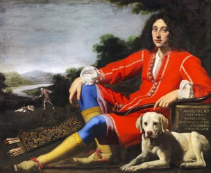 Portrait of a Gentleman with Labrador