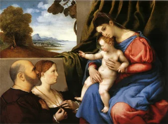 Madonna and Child with Two Donors